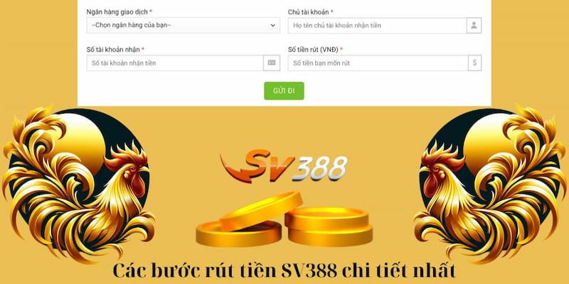 Hướng dẫn thực hiện quy trình rút tiền tại Sv388.’